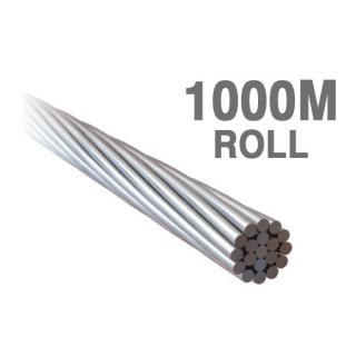 W03.2119-1000 - ProRig 3.2mm Wire Rope 1 x 19 316G Stainless 1000 metre rolls