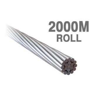 W03.2119-2000 - ProRig 3.2mm Wire Rope 1 x 19 316G Stainless 2000 metre rolls