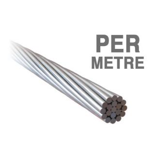 W018.0119-M - ProRig 18.0mm Wire Rope 1 x 19 316G Stainless Per Metre