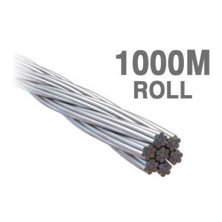 W03.277-1000 - ProRig 3.2mm Wire Rope 7 x 7 316G Stainless 1000 metre rolls