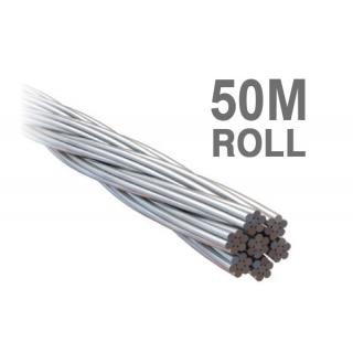 WE3.277-50 Econ Wire Rope 3.2mm 7x7 316 Grade Stainless Steel 50 Metre Roll