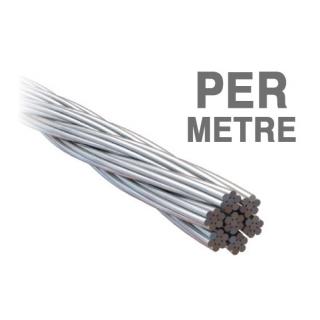 W02.077-M - ProRig 2.0mm Wire Rope 7 x 7 316G Stainless per metre