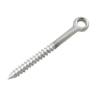 E3182-06060 - Econ 6 x 60mm Screw Eye 316 Grade Stainless Steel