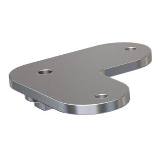 P5220F-SF Fixed Corner Saddle Top to suit Flat Handrail Satin Finish AISI 316