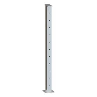 P5600-503.0SF - ProRail Square 2" 3mm End Post to suit Flat Hanrail Satin Finish 316G Stainless