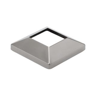 E5302-50MP - Econ 53mm Round Square Plate Mirror Polish 316 Grade Stainless Steel