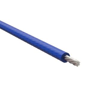 WP04.0719-BU - ProRig 4.0mm Wire Rope 7 x 19 316G Stainless Blue PVC Coated 305 metre rolls