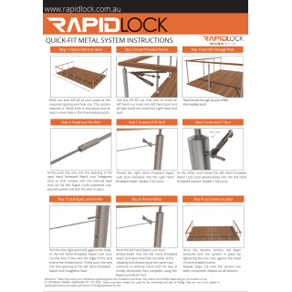 Rapidlock Quick-Fit Instruction Sheet - Metal Posts