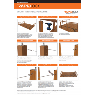 Rapidlock Quick-Fit Instruction Sheet - Timber Posts