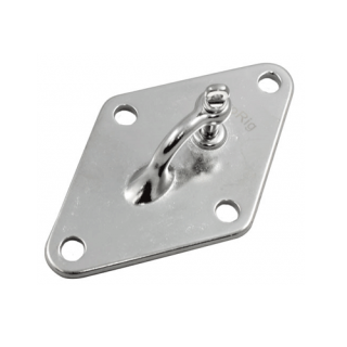 S3213P-180 - 180mm ProRig Diamond Shackle Plate 316 Grade Stainless Steel