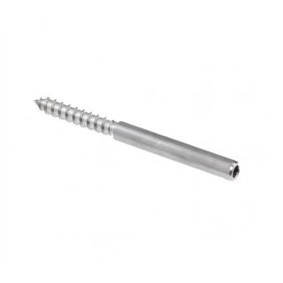 E7831L-030630 - Econ 6 x 30mm Left Hand Lag Screw Swage Stud 316 Grade Stainless Steel