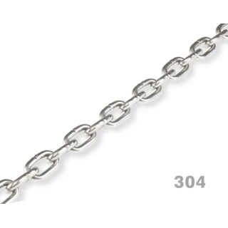 SCH304-03M - ProRig 3mm Medium Link Chain 304 Grade Stainless Steel